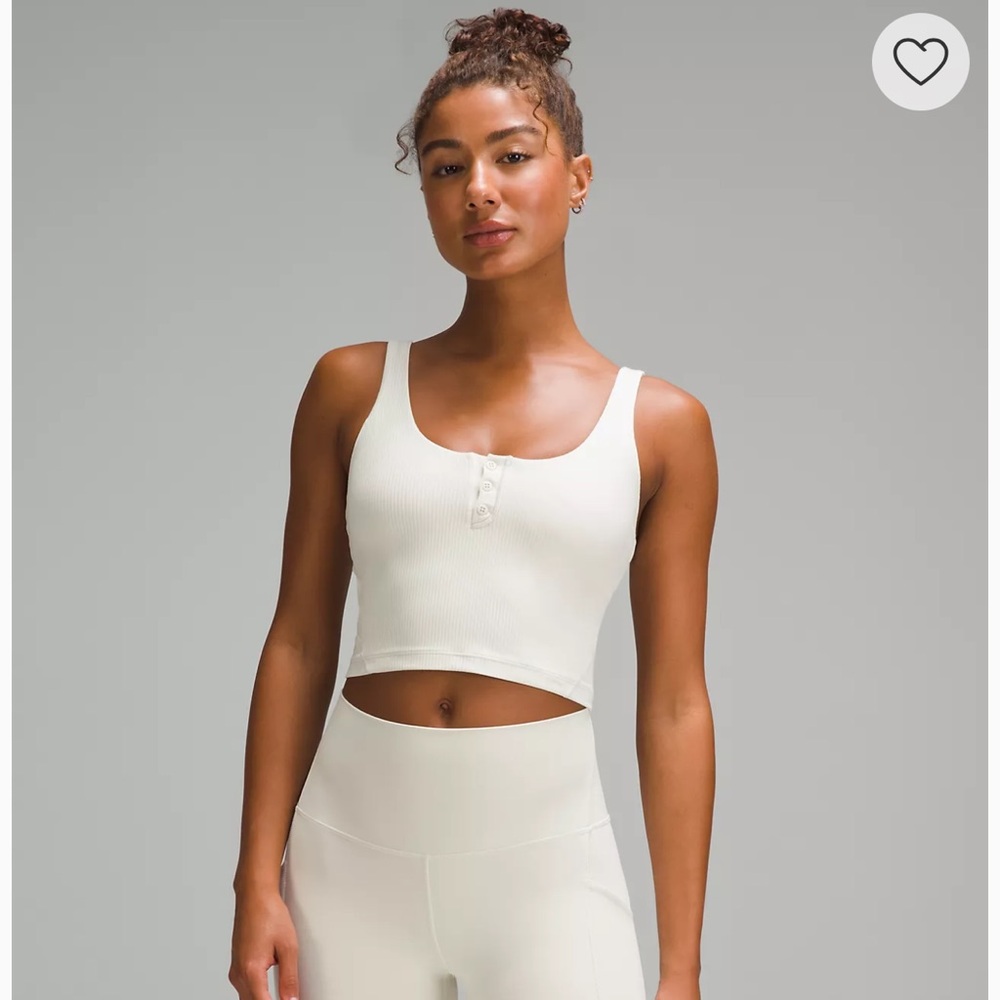 lululemon Align Ribbed Henley Tank Top/ bone/ sz 4/NWOT